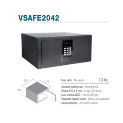 VITRIFRIGO VSAFE2042 , samostojeći sef za hotele/apartmane