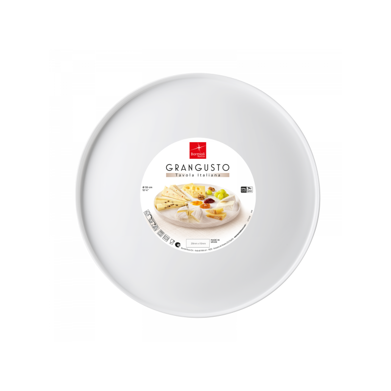 BORMIOLI ROCCO Grangusto, tanjur za posluživanje , 1 komad , promjer 32 cm, bijeli