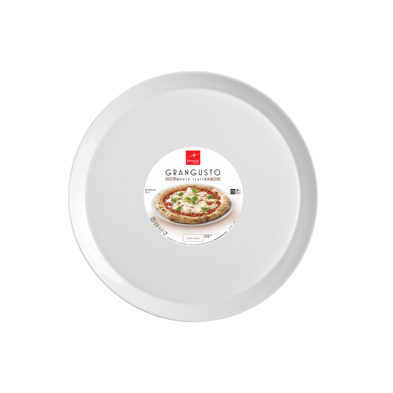 BORMIOLI ROCCO Grangusto, tanjur za PIZZU , 1 komad , promjer 33.50 cm, bijeli