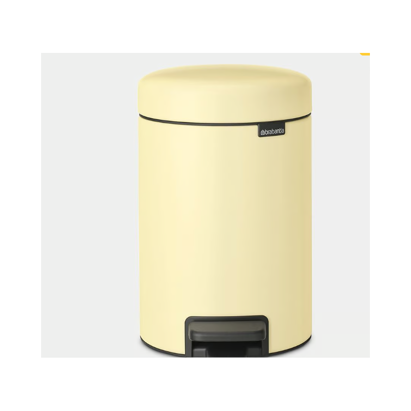 BRABANTIA 233760 Pedal Bin Newicon, 3 litre, kanta za otpad, boja mellow žuta