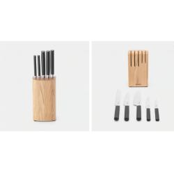 BRABANTIA 260483 set noževa na drvenom stalku, 6-dijelni