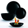 LUMINARC DIWALI BLACK set tanjura za jelo 19/1
