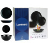 LUMINARC DIWALI BLACK set tanjura za jelo 19/1
