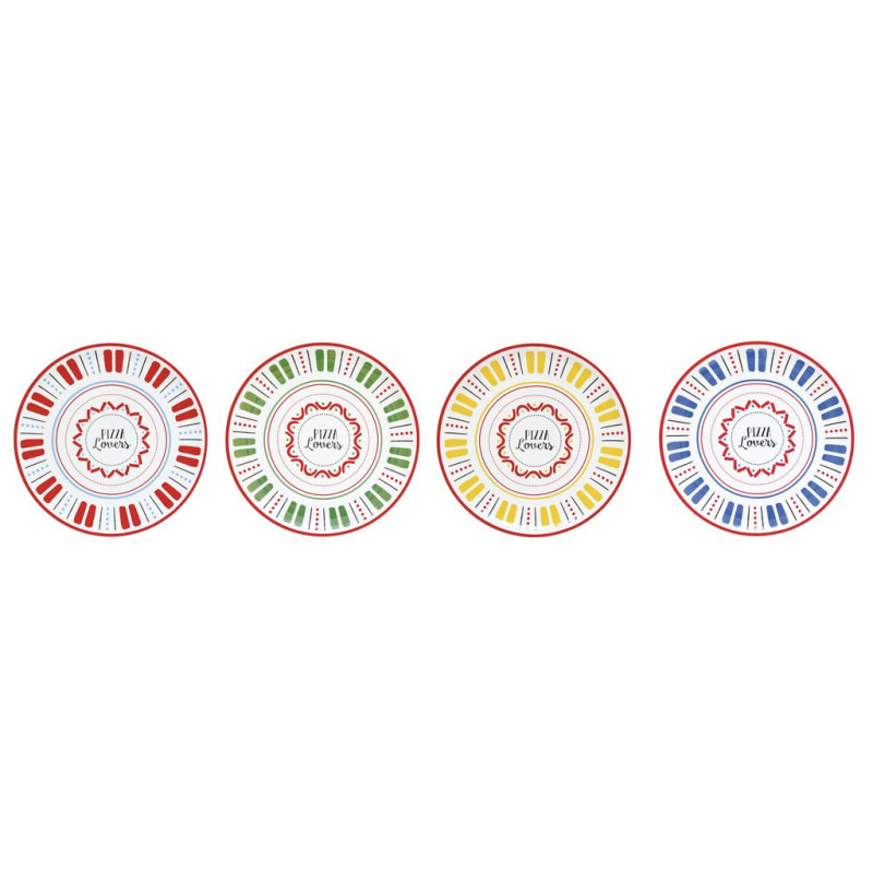 Easy Life Pizza Lovers plitki tanjur za pizzu, promjer 33 cm, različite boje, 1 kom