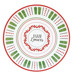 Easy Life Pizza Lovers plitki tanjur za pizzu, promjer 33 cm, različite boje, 1 kom