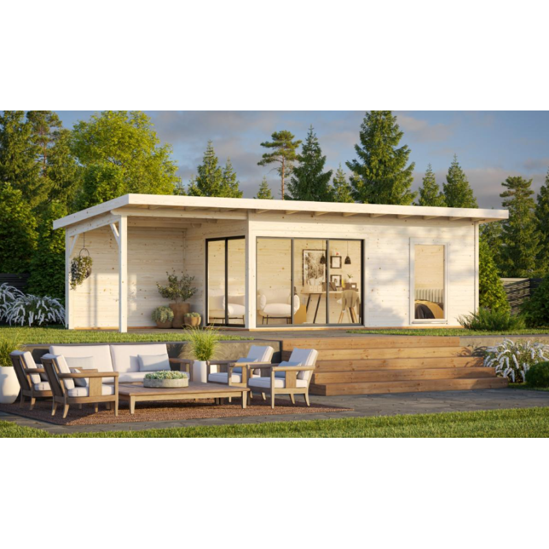 PALMAKO ANDREA SLIDE 44 drvena kućica/kabina , 17.10 + 7.90 m2