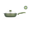 RISOLI DR. GREEN duboka tava sa poklopcem u kojoj se ne lijepi , promjer 24 cm, zdravo kuhanje, i za INDUKCIJU
