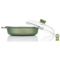 RISOLI DR. GREEN niski lonac sa poklopcem , promjer 24 cm, zdravo kuhanje