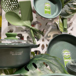 RISOLI DR. GREEN 14-dijelni set posuđa i pribora za zdravo kuhanje, i za INDUKCIJU