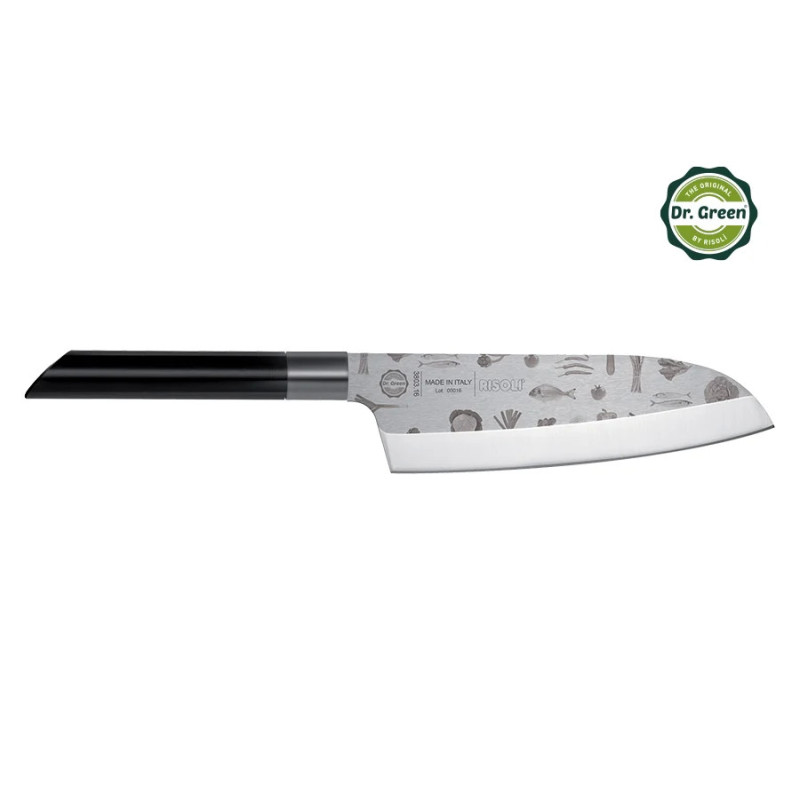 RISOLI DR. GREEN Santoku nož, dužina oštrice 16 cm