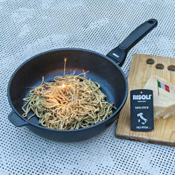 RISOLI BLACK PLUS tava od lijevanog aluminija, premaz EL Diamant, promjer 24 cm, i za INDUKCIJU