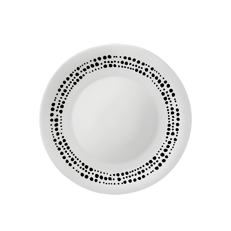 BORMIOLI ROCCO Chiaroscuro, set plitkih tanjura za ručak/večeru , 6 komada, promjer 27.00 cm