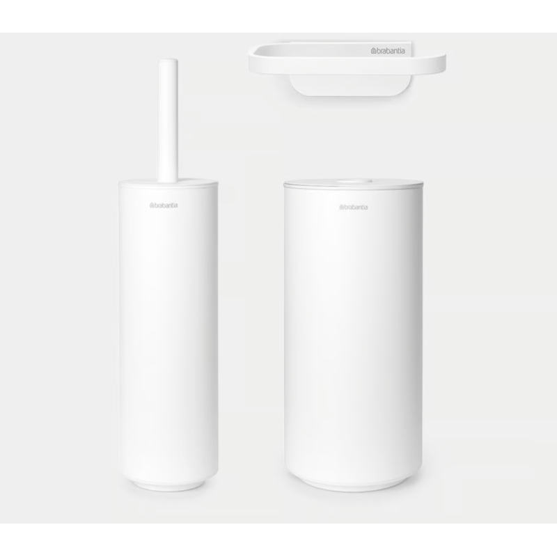 BRABANTIA 303708 3-dijelni set pribora za toalet, bijeli