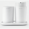 BRABANTIA 280382 posuda za četkice + dozer za sapun , bijela
