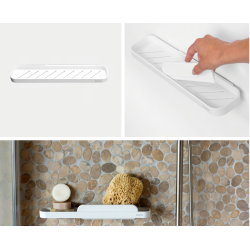 BRABANTIA 303623 polica za kupaonice , bijela