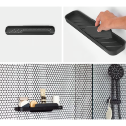 BRABANTIA 303609 polica za kupaonice , siva