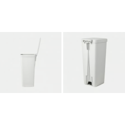 BRABANTIA 800009 , kanta za otpad, 40 litara, svijetlo siva