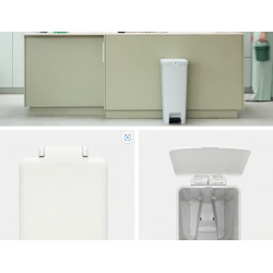 BRABANTIA 800009 , kanta za otpad, 40 litara, svijetlo siva