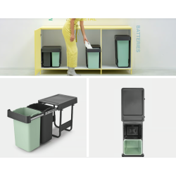 BRABANTIA 232503 , sustav za odvajanje otpada, 2 x 15 litara