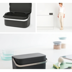 BRABANTIA 117541 , BIO kanta za odvajanje otpada , 1.80 litara, tamno siva