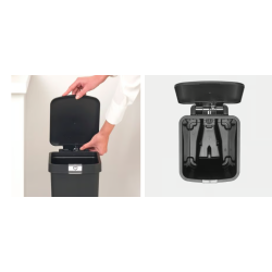 BRABANTIA 800528 , kanta za otpad, 10 litara, tamno siva