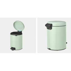 BRABANTIA 233883 Pedal Bin Newicon, 5 litara, kanta za otpad, jade zelena