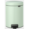 BRABANTIA 233883 Pedal Bin Newicon, 5 litara, kanta za otpad, jade zelena