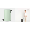 BRABANTIA 233906 Pedal Bin Newicon, 12 litara, kanta za otpad, jade zelena
