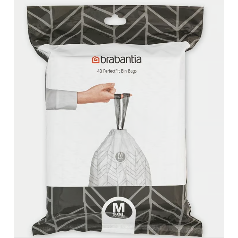 BRABANTIA 138829 vrećice oznaka M, za kante od 60 litara, 40 komada