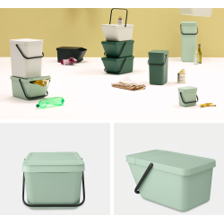 BRABANTIA 277764 Sort & Go, 20 litara, kanta za otpad, jade zelena