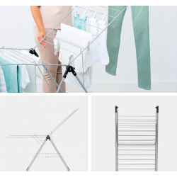 BRABANTIA 350184  T-model stalak za sušenje rublja 20 m kapacitet, metalik sivi