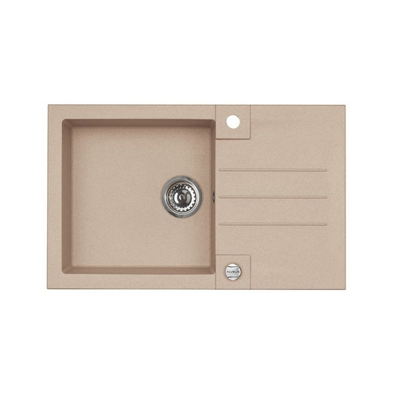 ALVEUS Rock 130 , sudoper granital, za element od 60  cm širine, bež G55