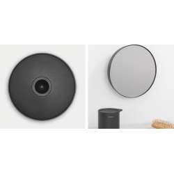 BRABANTIA 303449 kupaonsko kozmetičko ogledalo, sivo, promjer 20.40 cm