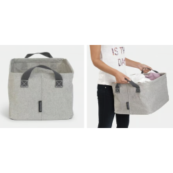 BRABANTIA 105685 sklopiva košara za rublje/igračke, 30 litara, siva