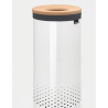 BRABANTIA 104367 kanta za prljavo rublje, 35 litara, bijela sa pluto poklopcem