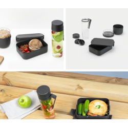 BRABANTIA 206740 set posuda za doručak, ručak, tamno sivi