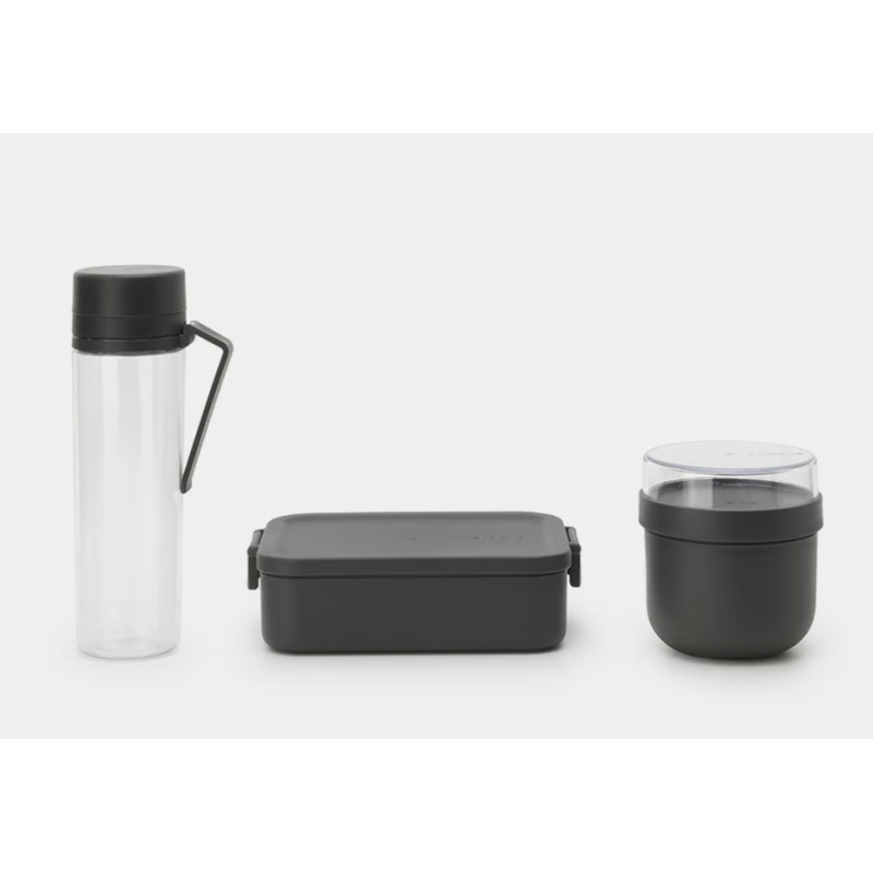BRABANTIA 206740 set posuda za doručak, ručak, tamno sivi
