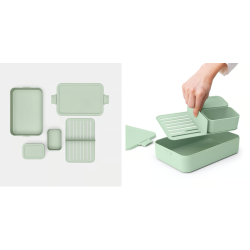 BRABANTIA 203527 make & take ,set posuda za doručak, ručak, jade zelena