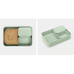 BRABANTIA 203527 make & take ,set posuda za doručak, ručak, jade zelena