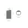 BRABANTIA 108686 Touch Bin , 60 litara, kanta za otpad, bijela