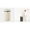 BRABANTIA 200762 Touch Bin , 60 litara, kanta za otpad, soft bež