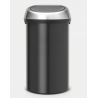 BRABANTIA 402562 Touch Bin , 60 litara, kanta za otpad, matt crna/ matt inox poklopac