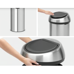 BRABANTIA 484506 Touch Bin , 60 litara, kanta za otpad, matt inox fingerprint proof , nema otisaka prstiju