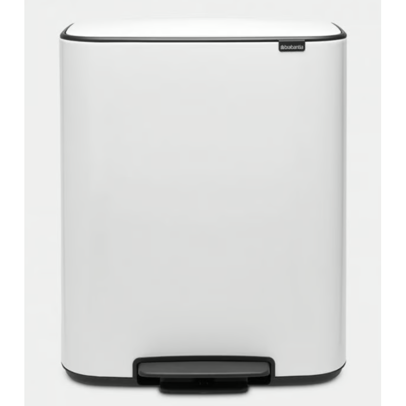 BRABANTIA 211300 Bo Pedal Bin 60 litara, kanta za otpad, bijela