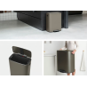 BRABANTIA 211409 Bo Pedal Bin 60 litara, kanta za otpad, platinum
