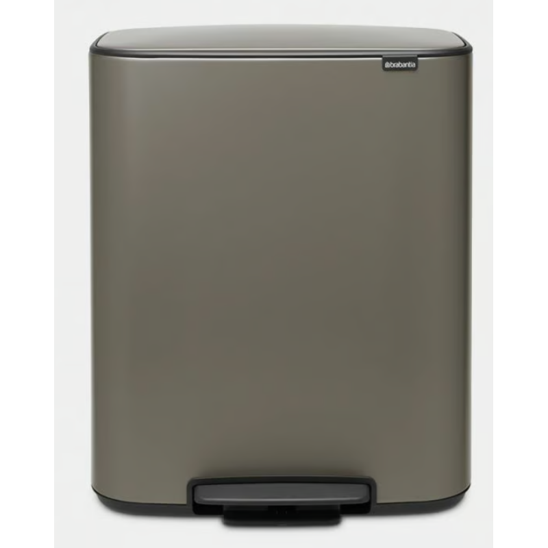 BRABANTIA 211409 Bo Pedal Bin 60 litara, kanta za otpad, platinum