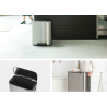 BRABANTIA 211324 Bo Pedal Bin 60 litara, kanta za otpad, matt inox fingerprint proof, nema otisaka prstiju