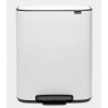 BRABANTIA 211447 Bo Pedal Bin 2 x 30 litara, kanta za otpad, bijela
