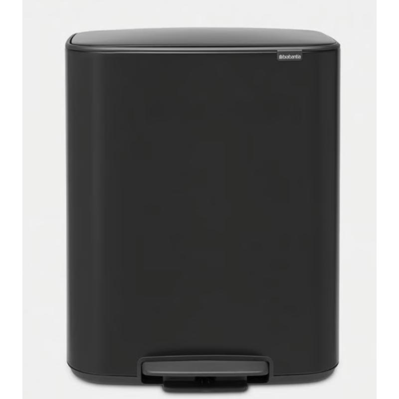 BRABANTIA 211508 Bo Pedal Bin 2 x 30 litara, kanta za otpad, matt crna