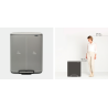 BRABANTIA 211485 Bo Pedal Bin 2 x 30 litara, kanta za otpad, mineral concrete siva